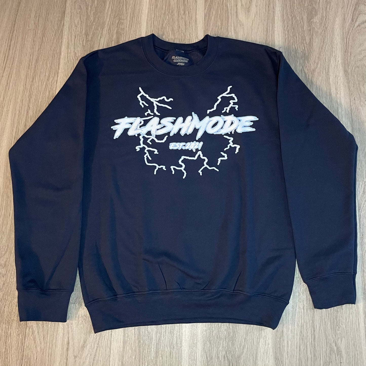 Icey Lightning Crewneck Navy