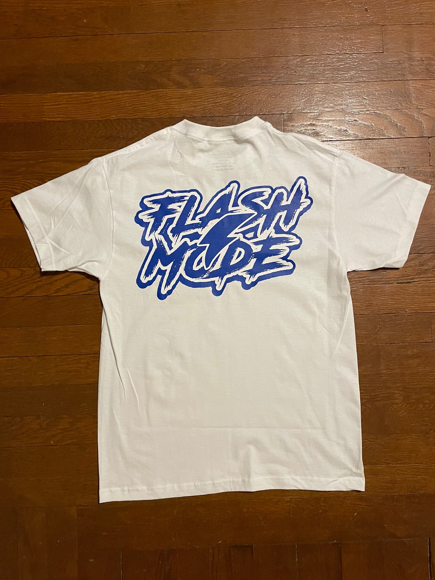 FlashMode Statement Tees Blue & White